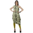 thumbnail image 1 of Moomaya Robe Kurti Sans Manches à une Épaule Imprimée pour Femmes, Vêtement de Créateur Boho pour Fête, 1 of 7