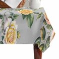 thumbnail image 4 of Yellow Rose Table Cloth Waterproof Tablecloths, Vintage Country Botanical Floral Vines Tablecloth Dining Table Cover for Kitchen Party Tabletop Outdoor, Rectangle Tablecloth 60x102 Inch, 4 of 9