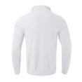 thumbnail image 4 of Bcfgryg Male Casual Simple Bottom Sweater Solid Color Warm Wool Knit Half Zip Long Sleeve Sweater Men Sweaters White XL, 4 of 4