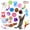 Multicolor, variant on Kiplyki 20 Pcs Cat Toys Indoor Cats Kittens Teaser Wand Cat Tunnel Toy Mice & Balls Pet
