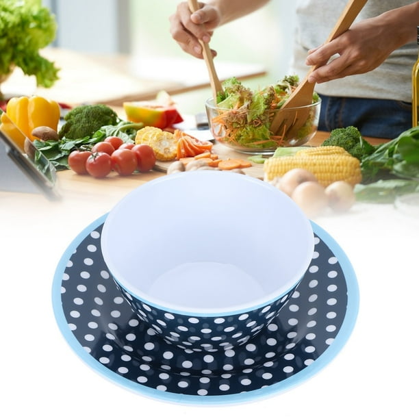 Vajilla 2PCS Set Ensalada Plato de Fruta Plato de Fruta Plato de Ensalada Tecnologia de Vanguardia Bodega Aurrera en linea