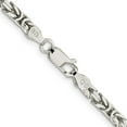 thumbnail image 3 of 925 Sterling Silver Byzantine Chain Styles Necklace 3.25 mm 30 inch, 3 of 4