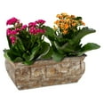 thumbnail image 3 of Wald Imports 8684-D4 4 in. Geometric Metal Planter  Double - Silver  Pack of 2, 3 of 4