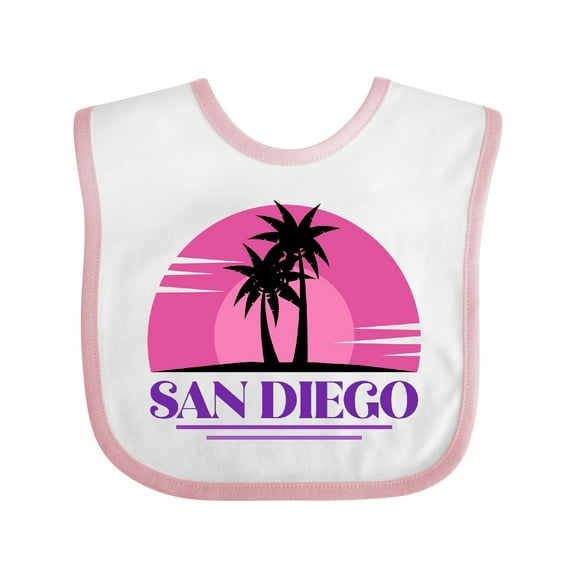 Inktastic San Diego California Beach Souvenir Girls Baby Bib