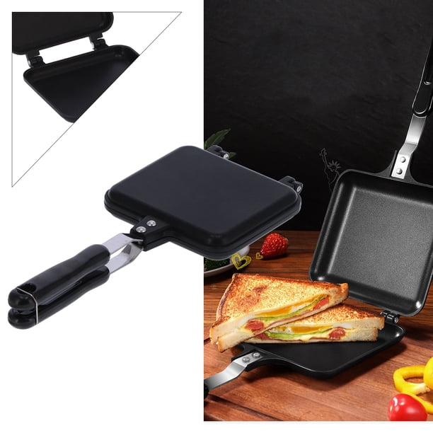 Sartén Antiadherente, Sartén de Molde Sándwich Freidio A Doble Cara Gadgets de Cocina Antiadherente Ban de Cocción Múltiples Múltiples Tortilla para Hino de Desayuno