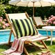 thumbnail image 1 of Funda de cojín impermeable para exteriores con patrón de rayas geométricas, 45 cm, para sofá, silla, cama, balcón, uso interior y exterior., 1 of 7