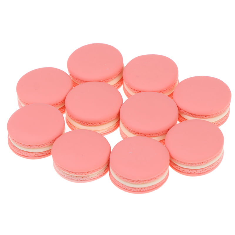 10pcs 1/12 Dollhouse French Macarons Miniatures Doll Food Model Toy Kids Toys G4 