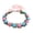 Pink blue, variant on Flower Headbands Women Bride Flower Crown Wedding Floral Garlands Crown