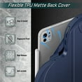 thumbnail image 4 of Fintie Magnetic Stand Case for iPad Pro 11-inch (M5) 2025 / (M4) 2024 - Multiple Angles Shockproof Rugged Soft TPU Cover with Pencil Holder, Navy, 4 of 10