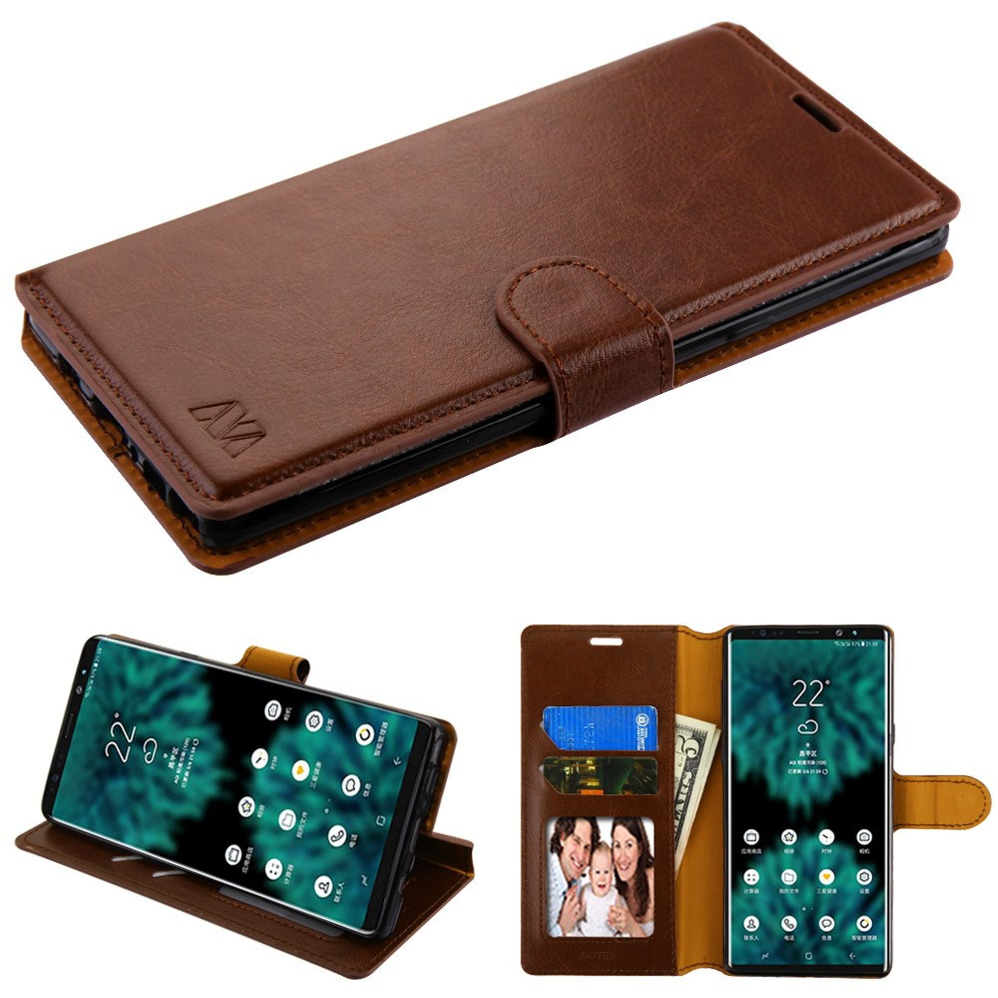 For Samsung Galaxy Note 9 Case, by Insten MyJacket Folio Flip Leather ...