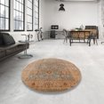 thumbnail image 4 of Ahgly Company Machine Washable Indoor Rectangle Industrial Modern Gold Brown Area Rugs, 5' x 8', 4 of 7
