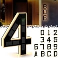 thumbnail image 4 of 2026 Upgraded Solar House Numbers for Outside Home Decor, Light Up Address Numbers for House, LED Illuminated Modern Address Sign, Waterproof, No Drill Adhesive or Screw Mount,5 Inch, 4 of 9