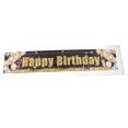 thumbnail image 2 of Large Black and Gold Happy Birthday Decoration Banner for Party Decorations, 2 of 15