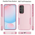 thumbnail image 3 of For Samsung Galaxy S24 FE 5G Case ,2 in1 Sturdy Phone Case for Galaxy S24 FE 5G 6.7 inch ,Takfox Shockproof Protection Heavy Duty Armor Hard Plastic & Rubber Rugged Full Body Bumper Case Cover,Pink, 3 of 8