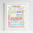 thumbnail image 2 of 16x20" Spanish Classroom Rules Poster Reglas de la Clase Spanish Classroom Art Poster for Spanish Teacher, 2 of 2