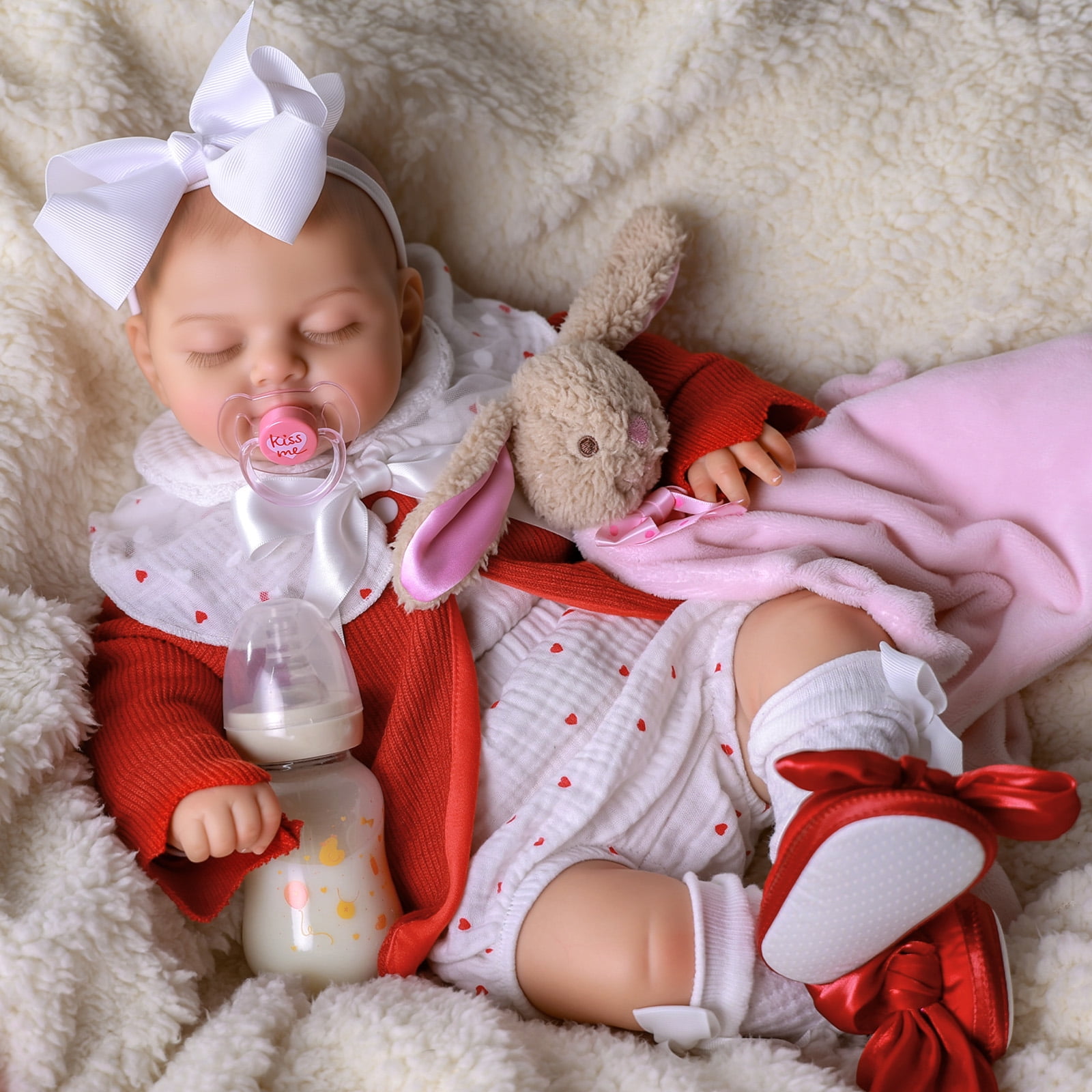 RSG Lifelike Reborn 20 Inch Soft Feeling Realistic- Poseable Handmade Real Life Baby Doll Girl for Kids & Collection