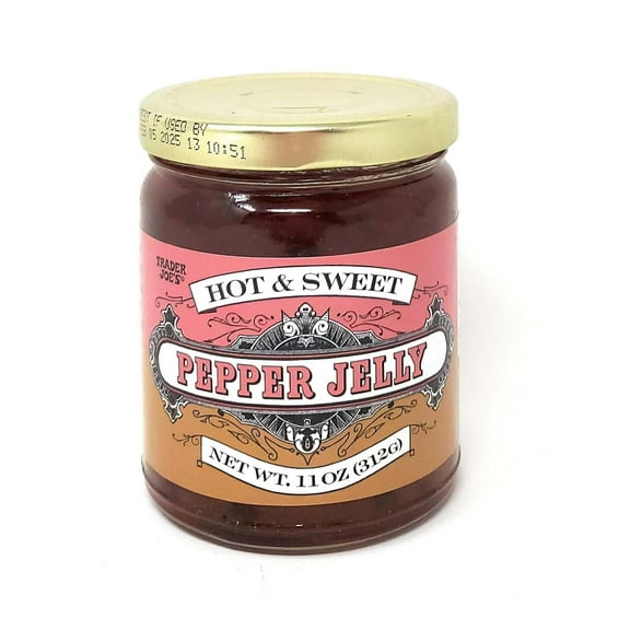 Pack of 1 Trader Joe's Hot & Sweet Pepper Jelly - Flavorful Spread, 11 oz