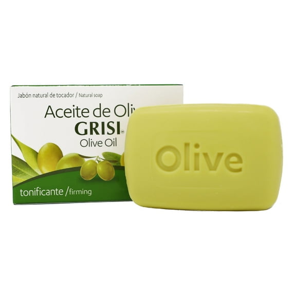 Grisi Olive Oil Soap, Natural Soap with Amino Acids, Moisturizes, All Skin Types, Pleasant Scent, 3.5 oz