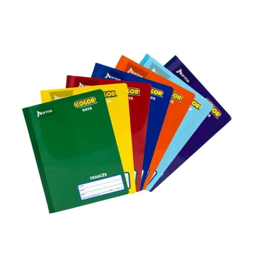 Cuadernos Cosidos Frances Raya Norma 100 Hojas Caja con 50 Libretas