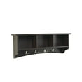 thumbnail image 1 of Alaterre AScA04cL Shaker cottage coat Hooks with Storage, chocolate, 1 of 4