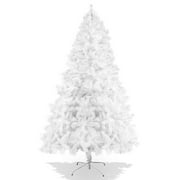 KARMAS PRODUCT 10FT White Christmas Tree W/ 2150 Branch Tips - Artificial Classic Unlit Canadian Full Xmas Tree for Outdoor Indoor Holiday Porch Party