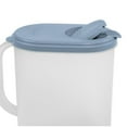 thumbnail image 2 of Sterilite 1 Gal. Pitcher, Clear Plastic, Press to Open Pour Spout, Light Blue, 2 of 6