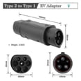 thumbnail image 5 of Sae Adaptor Iec 62196 2 To J1772 Type 1 Electric Cars Charging Ev Vehicle Charger One Side Connecto, 5 of 5