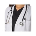 thumbnail image 6 of Hanes Womens Scrubs Button-Front Scrub Lab Coat, 5 Pockets, Sizes XS-2XL, 6 of 7