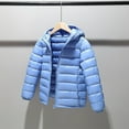 thumbnail image 2 of ASDFVBKG Chlidren Boys Girl Winter Coats Jacket Kids Snow Hoodie Clothes Sky Blue 9-10Y, 2 of 3