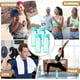 thumbnail image 4 of Botellas de agua Maxdot de plástico azul, 500 ml, 24 unidades, Thank You, 4 of 6