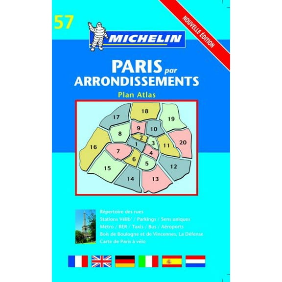 Pre-Owned By Arrondissements: No.57 (Michelin City Plans) Paperback