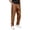 X18-Bronze, variant on Mens Pants Straight Leg Tailored Flat Front Pants Mid Waist Business Trousers Soft Wear Bronze Xl