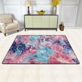 thumbnail image 3 of YFYANG 72"x48" Non-Slip Flannel Carpet Doormat, Living Room Bedroom Office Decorative Area Rugs, Indoor Watercolor Abstract Line Flower Doodle Pattern Floor Mats, 3 of 7