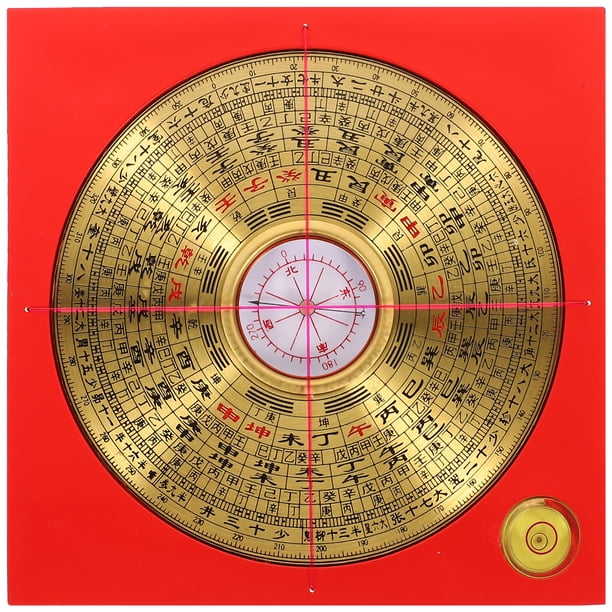 1 conjunto de compás china antigua compás de cobre múltiple uso ban compass artesanía de cobre