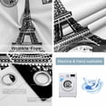 thumbnail image 4 of Vintage Paris Blackout Curtains for Bedroom/Living Room, Thermal Insulated Kitchen Curtains, Chic Shabby Retro Landscape Black White Grommet Darkening Window Treatment Drapes 42"x63"x2, 4 of 8