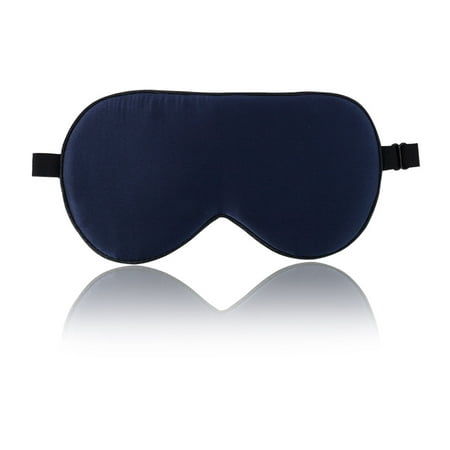 Travel Home Adjustable Strap Night Sleep Rest Eyes Shade Cover Mask Eyepatch Navy Blue School