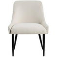 thumbnail image 4 of Meridian Furniture Camden Beige Linen Textured Fabric Dining Chair (Set of 2), 4 of 42