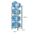 thumbnail image 5 of Ktaxon 4-Tier Water Bottle Holder Shelf Cooler Jug Rack , Iron, Silver Adult, 5 of 6