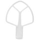 thumbnail image 1 of Batidor plano mezclado con soporte, reemplazo de batidor plano de aleación de aluminio Compatible con Kitchenaid, 1 of 5