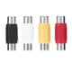 thumbnail image 2 of Conector RCA a chapado Adaptador de enchufe AV Oro Plata 4 piezas, 2 of 5