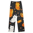 thumbnail image 3 of BiZtdJrK Fashion Sleepwear Sets for Women Novelty Pumpkin Printed Halloween Pajamas 2 Piece Outfits Long Sleeve Lapel Button Down Shirts and Pants Lounge Set with Chest Pocket BC-Multicolor L, 3 of 5