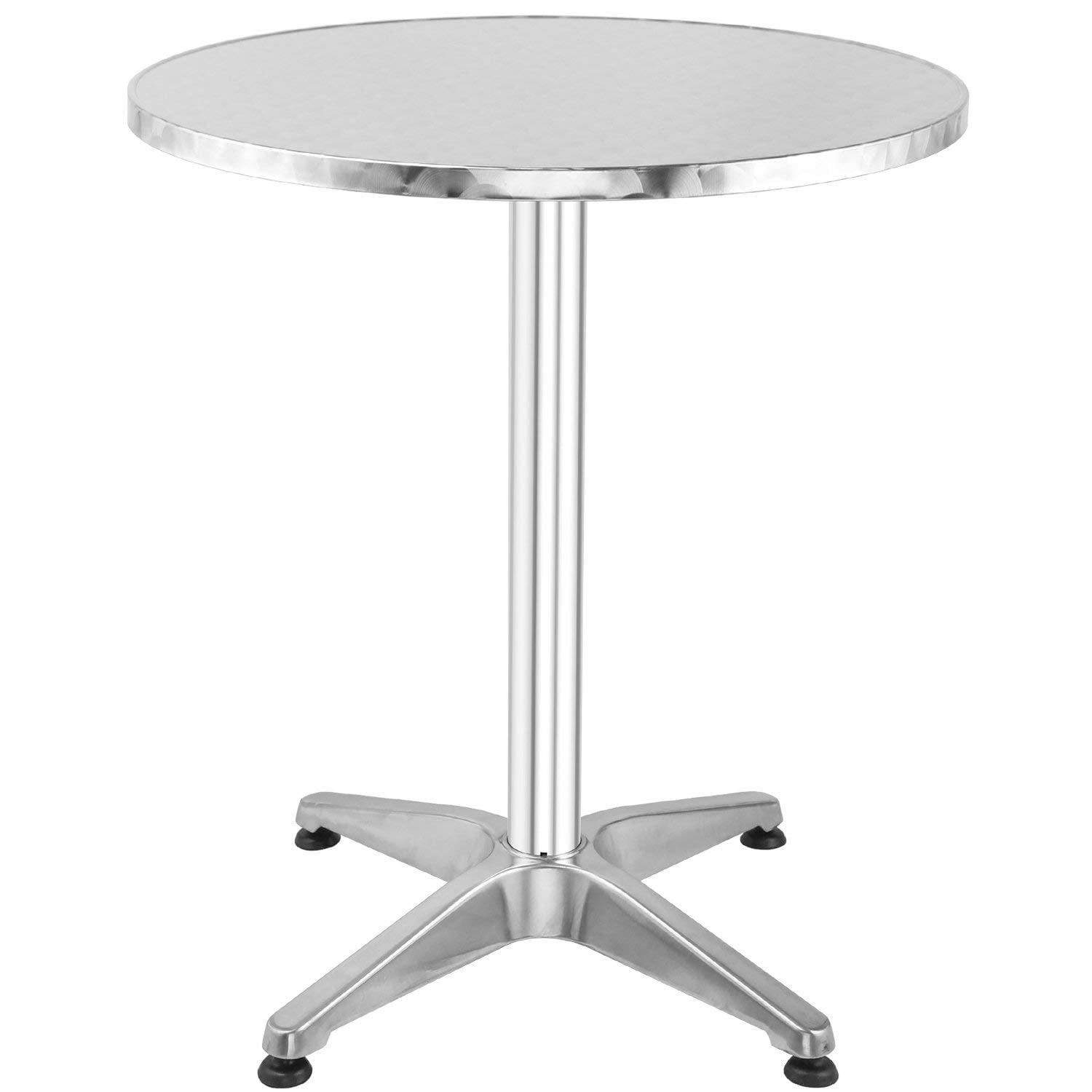 Bistro Bar Table 23.5" Aluminum Round Tabletop for Indoor Outdoor Bar