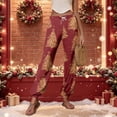thumbnail image 6 of Womens Christmas Sweatpants Baggy Drawstring Tapered Leg Bottom Casual Workout Pant with Pockets, 6 of 6