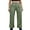 Green, variant on Michellecmm Women High Waist Leather Pants Straight Slimming Side Pockets Wide Leg PU Legging Solid Color Casual Party Fall Trousers