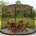 thumbnail image 6 of up to 30% Off!grille,Black Patio Umbrella Mosquito Netting,Double Zipper Door,Polyester Mesh,Universal Market Table Umbrellas,Cantilever Offset,Outdoor Use,Bug Proof,Insect Barrier|plastic,Black, 6 of 8
