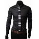 thumbnail image 4 of Camisa De Manga Larga Rayada De Hombres Seda De Hielo, 4 of 8