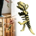 thumbnail image 1 of Dinosaur Keychain Pendant Charm Figurine For Sculpture Keychain Figures Miniature Purse Chain Dinosaur Simulation Figure Brass Golden, 1 of 9