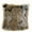Taupe, variant on Taupe & Black Wild Wolf Animal Faux Fur Luxury Throw Pillow - 16 x 16 in.