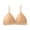 Beige, variant on Women's Thin Summer Lace Triangle Cup Bra Adjustable Ultra Thin Straps Wireless Breathable Comfort Bustier