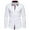 White, variant on JURANMO Mens Slim Fit Button Shirts Long Sleeve Plaid Patchwork Lapel Shirts Soft Comfy Cotton Business Shirts Lightning Deals White S